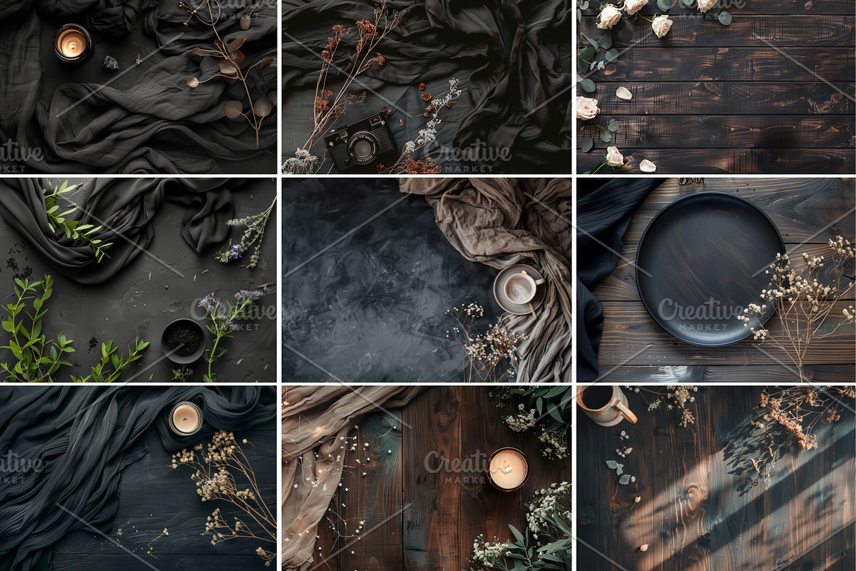 Flat Lay Mockup Bundle Backdrop Mock, a Background Photo by TatiMockup (Photo 3 of 8)