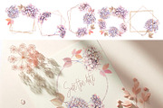 Snake Hydrangeas Garden Clipart, a Decorative Illustration by Shabbypie (Thumbnail 3 of 20)