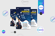 Hiring Flyer Template, a Flyer Template by Aam360 (Thumbnail 1 of 3)