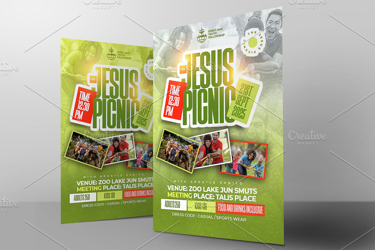 church picnic flyer template, a Social Media Template by church flyer templates (Photo 4 of 5)