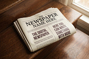 Newspaper Mockups Collection, a Books & Magazine Mockup by Luuqas Design (Thumbnail 4 of 4)