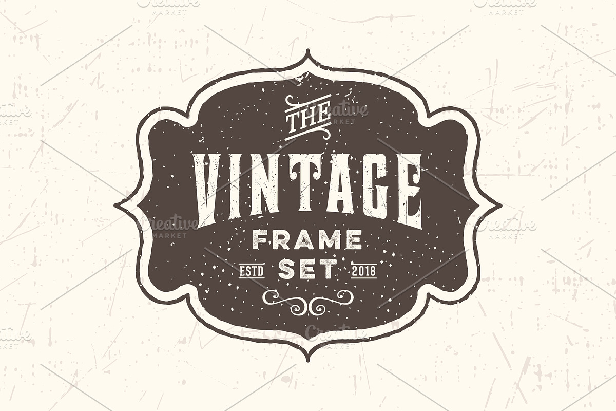 Vintage Frames & Badges, a Graphic by CojoMoxon (Photo 6 of 7)