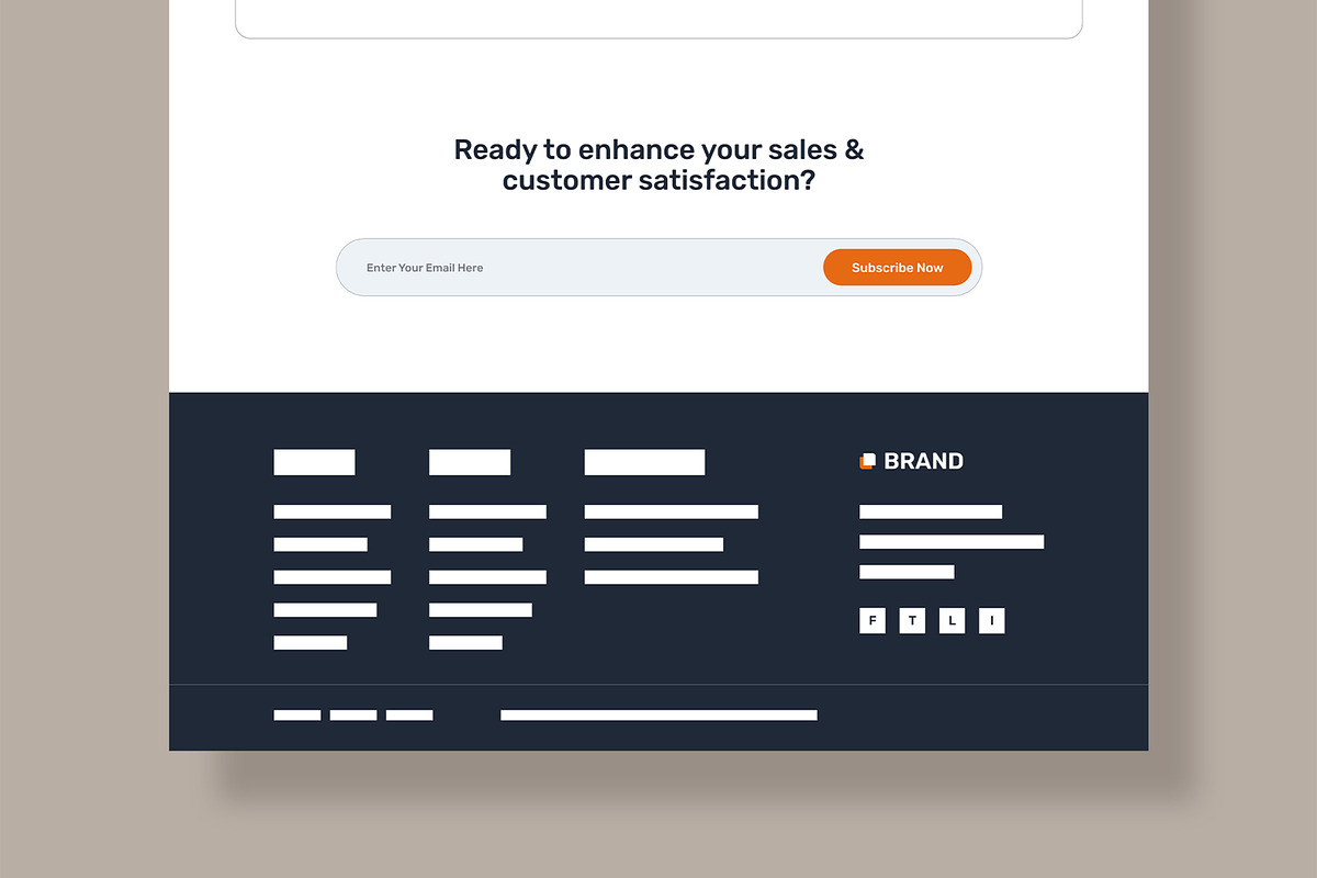 UX UI Website Landing Page Wireframe, a Wireframe Template by MightyDesign (Photo 6 of 9)