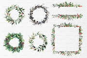 Watercolor Christmas Illustrations, a Seasonal Illustration by BirDIY Design (Thumbnail 5 of 8)