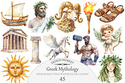 Greek Mythology Clipart, an Illustration by Design Market (Thumbnail 1 of 5)