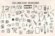 50+ Camera and Film Vector Bundle, an Object Illustration by Violet LeBeaux (Thumbnail 1 of 3)