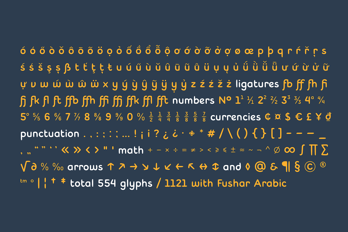 Fushar Lights, a Font by FONT-Bud