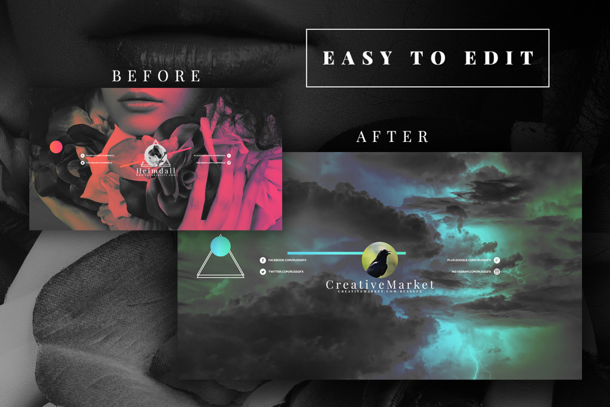 Heimdall Youtube Channel Art Banners, a Social Media Template by RussGFX (Photo 8 of 8)