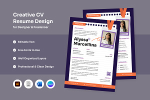 Elegant CV with Visual Character, a Resume Template by twinstd