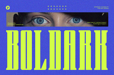 Boldark - Powerful Serif Font, a Serif Font by roomspace creative lab