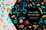 Gouache hand drawn decorate flowers, a Decorative Illustration by Folkheart (Thumbnail 5 of 9)