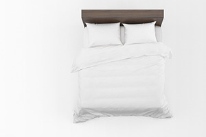 Linen Bedding Mockup Set