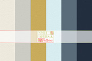 Navy Daisy Printable Scrapbook Paper, a Pattern Graphic by Posh Papers & Patterns (Thumbnail 8 of 8)