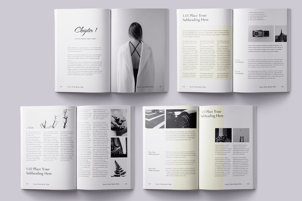 Book Title Layout Design Template, a Brochure Template by ArtisticLand (Photo 7 of 17)