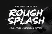 Rough Splash - Brush Font, a Handwritten Font by Dumadistyle (Thumbnail 1 of 9)