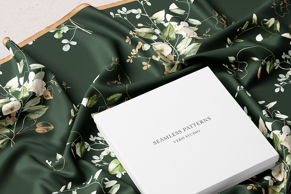 Watercolor Wildflower Floral Green, a Decorative Illustration by Veris Studio (Photo 13 of 15)