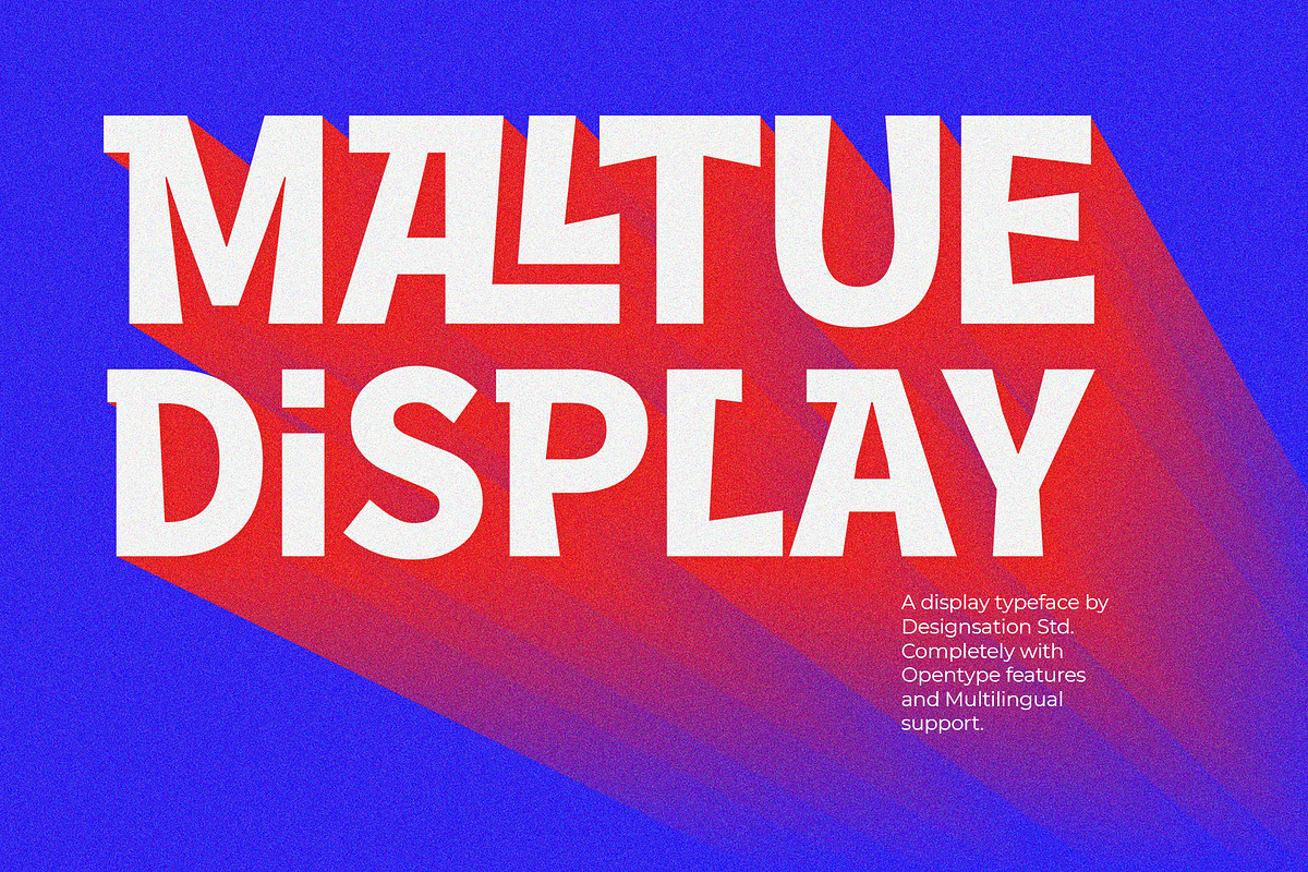 Maltu Tropical Display Typeface, a Symbol Font by Designsation (Photo 1 of 10)
