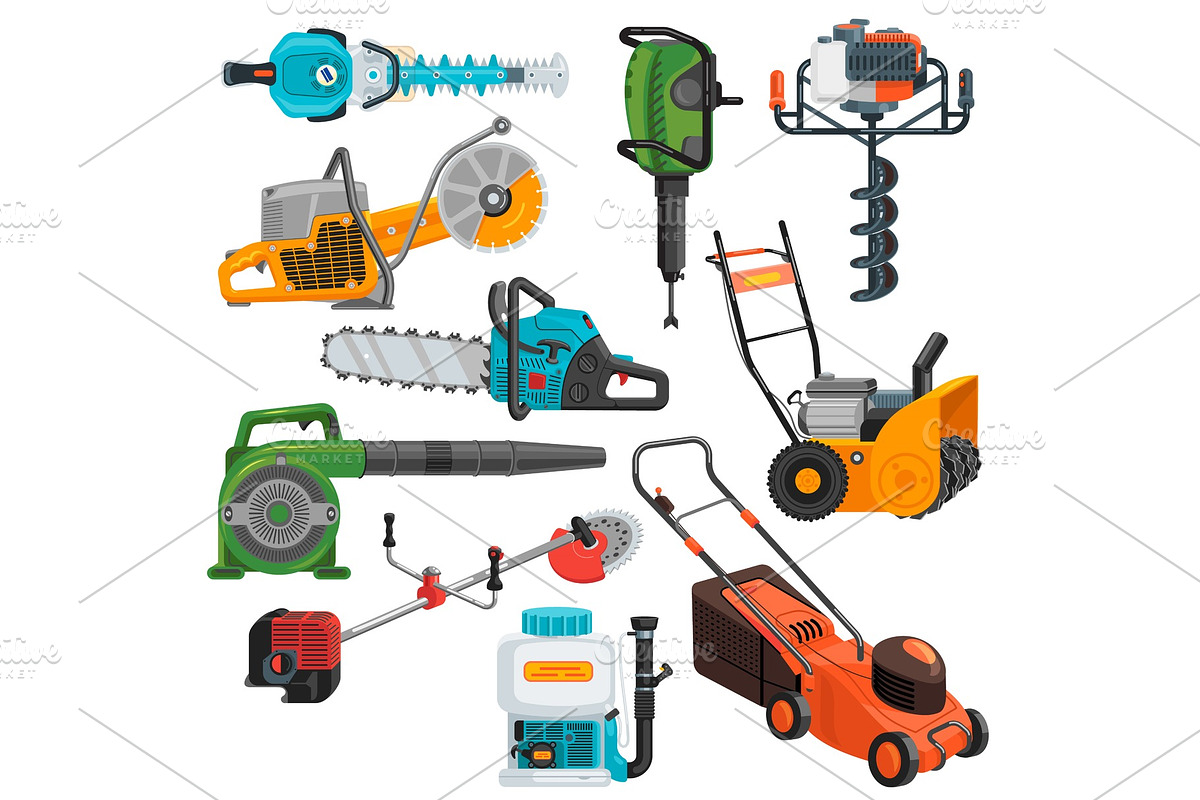 Power tools vector electric, a Technology Illustration by VectorsBang