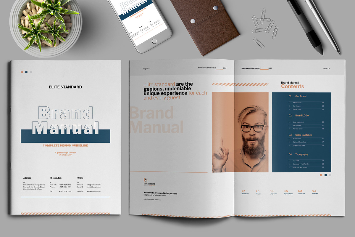 Brand Manual Template, a Brochure Template by Elite_Standard (Photo 1 of 8)