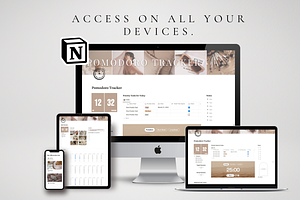 Digital Notion Pomodoro Planner