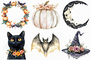 Beautiful Halloween Clipart Bundle, an Illustration by Craft Nest (Thumbnail 4 of 6)