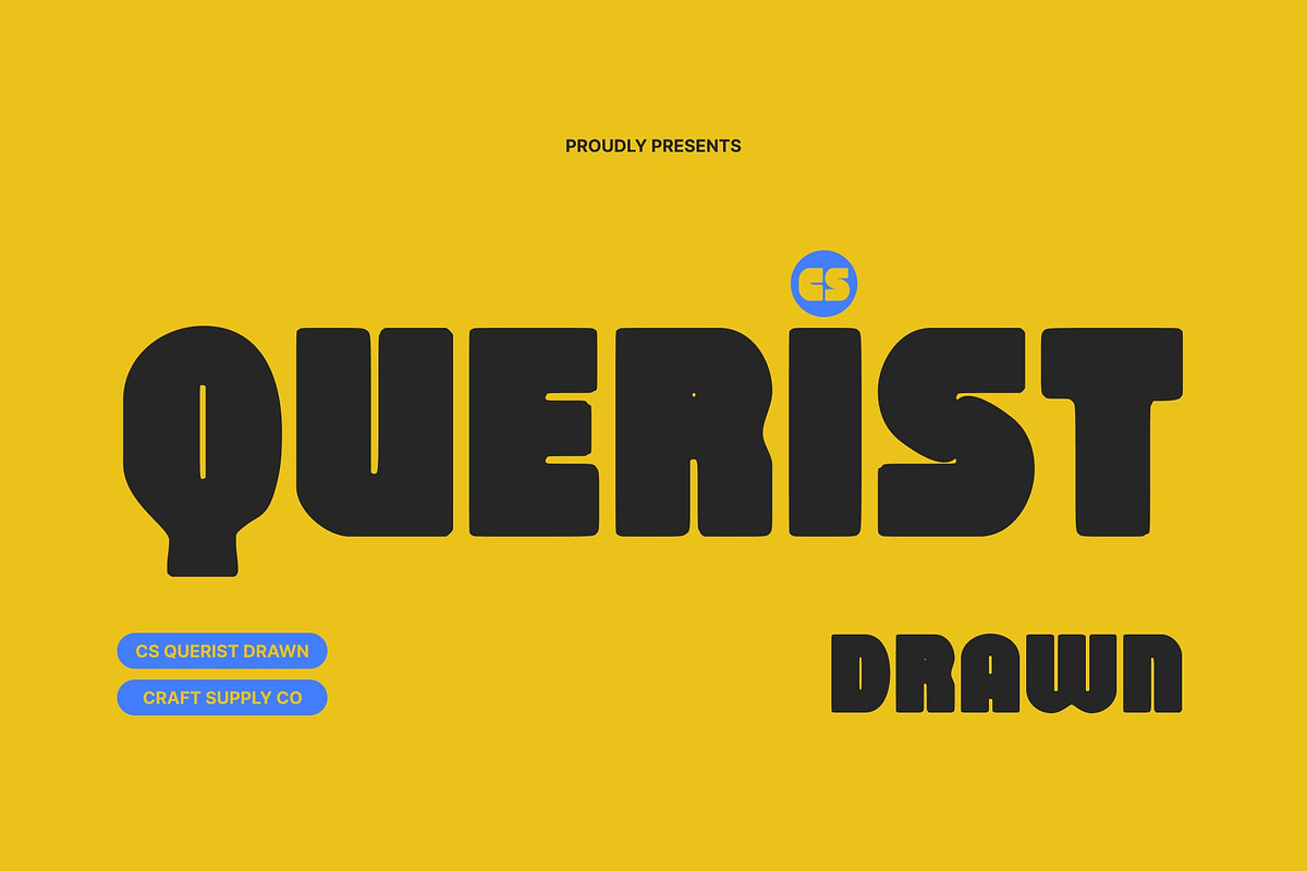 CS Querist Drawn, a Sans Serif Font by Craft Supply Co. (Photo 1 of 8)