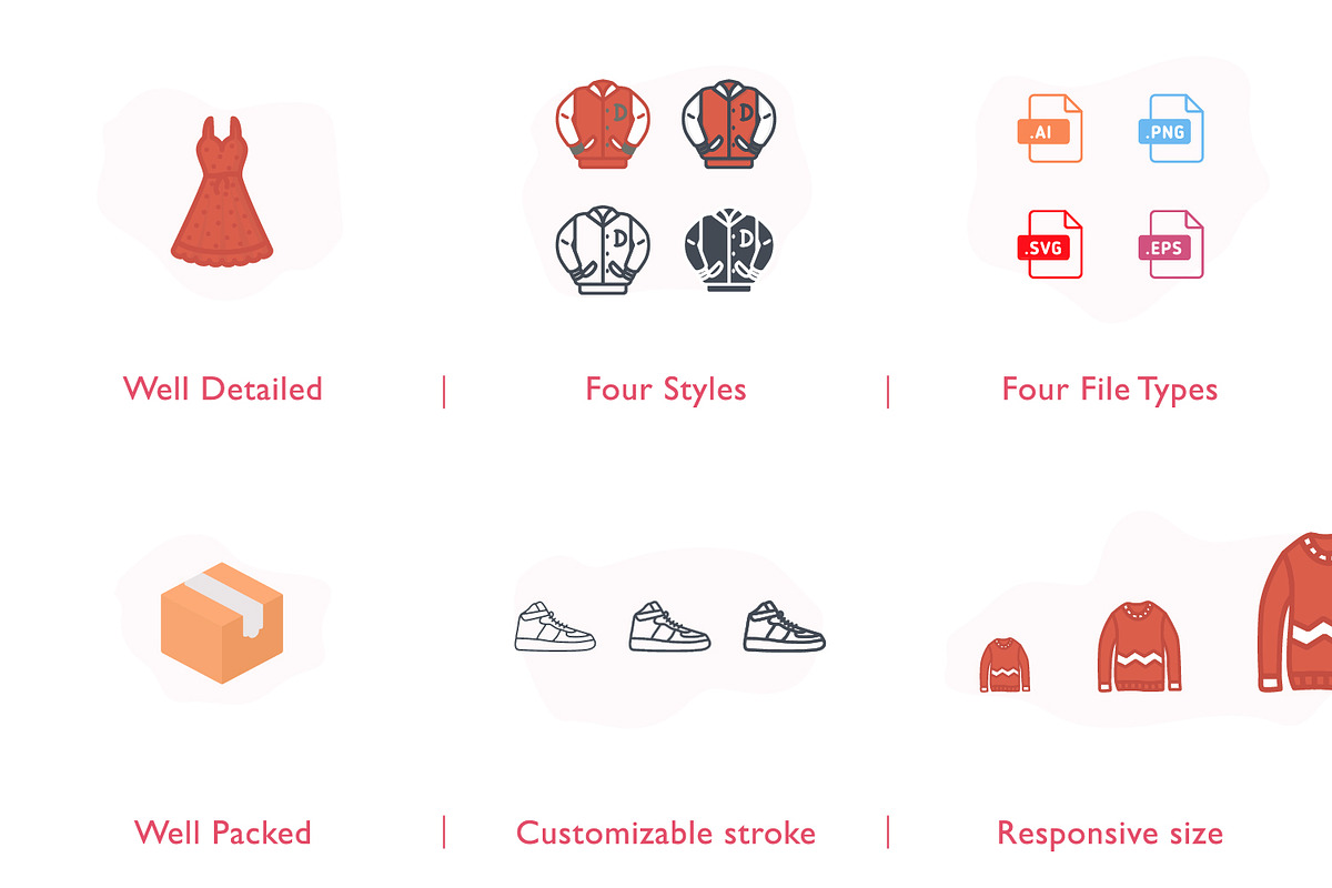 336 Clothes Icons, a Solid Icon by Maxim Cherednichenko (Photo 2 of 7)
