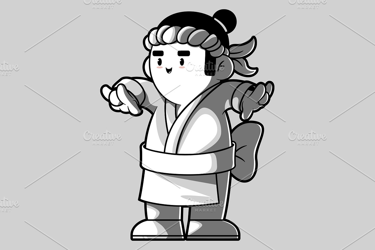Sushi Guy!, a Food Illustration by pedrors