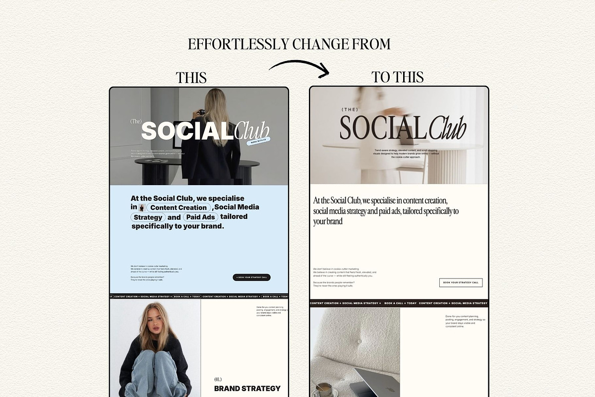 Modern Showit Template for creatives, a Landing Page Template by Row Creative (Photo 8 of 10)