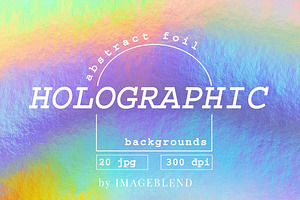 Holographic foil backgrounds