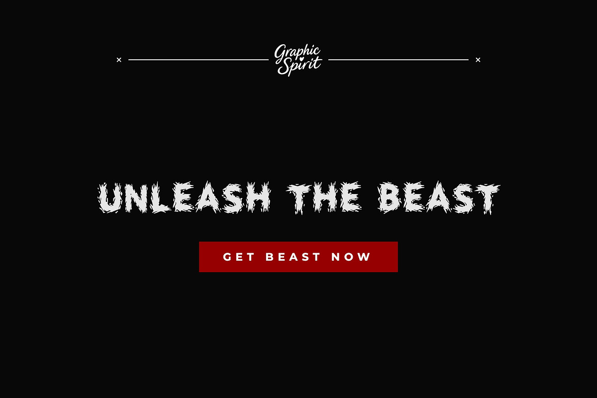 Beast Scratch Decorative Font, a Handwritten Font by Graphic Spirit (Photo 8 of 8)