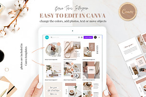 Brown Tones Instagram Templates