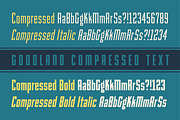 Goodland Compressed Text retro font, a Sans Serif Font by Swell Type (Thumbnail 2 of 6)