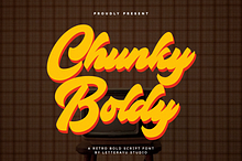 Chunky Boldy - Retro Script Font