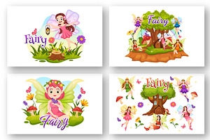 16 Flying Fairy Illustration