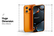 iPhone 17 Pro Mockup, an iPhone Mockup by SLAB! Design (Thumbnail 2 of 8)