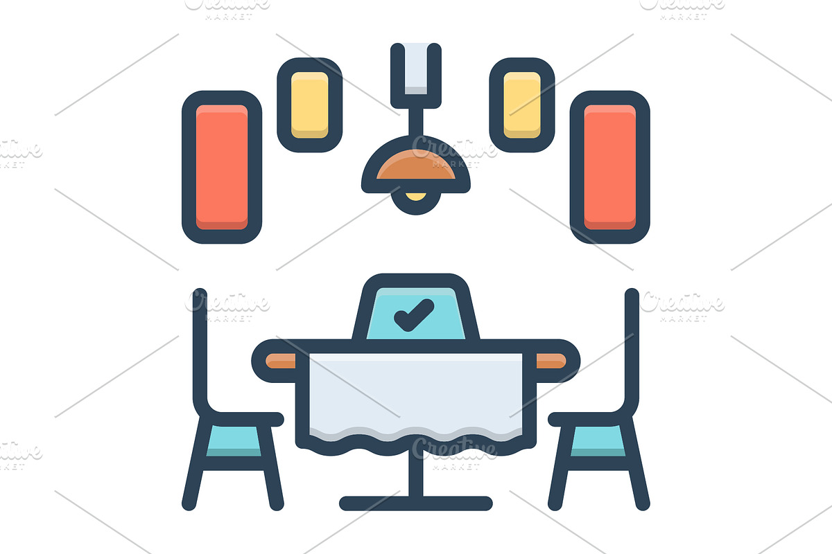 Reserve table color icon, a Duotone Icon by Creative priyanka