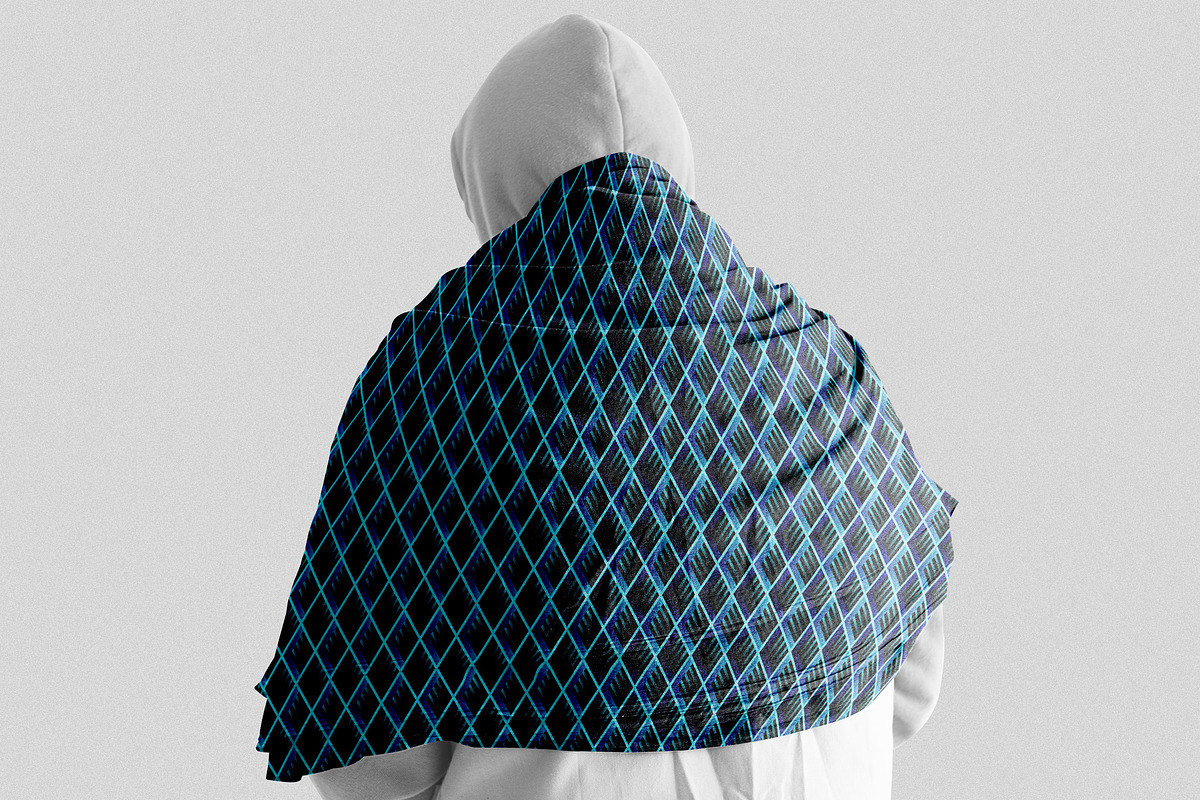 Blue Gradient Geometric Pattern, a Pattern Graphic by Neermana (Photo 5 of 5)