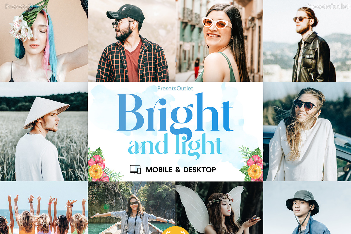 6 Bright Lightroom Presets, an Action Add-On by Design & Presets Pro (Photo 1 of 7)