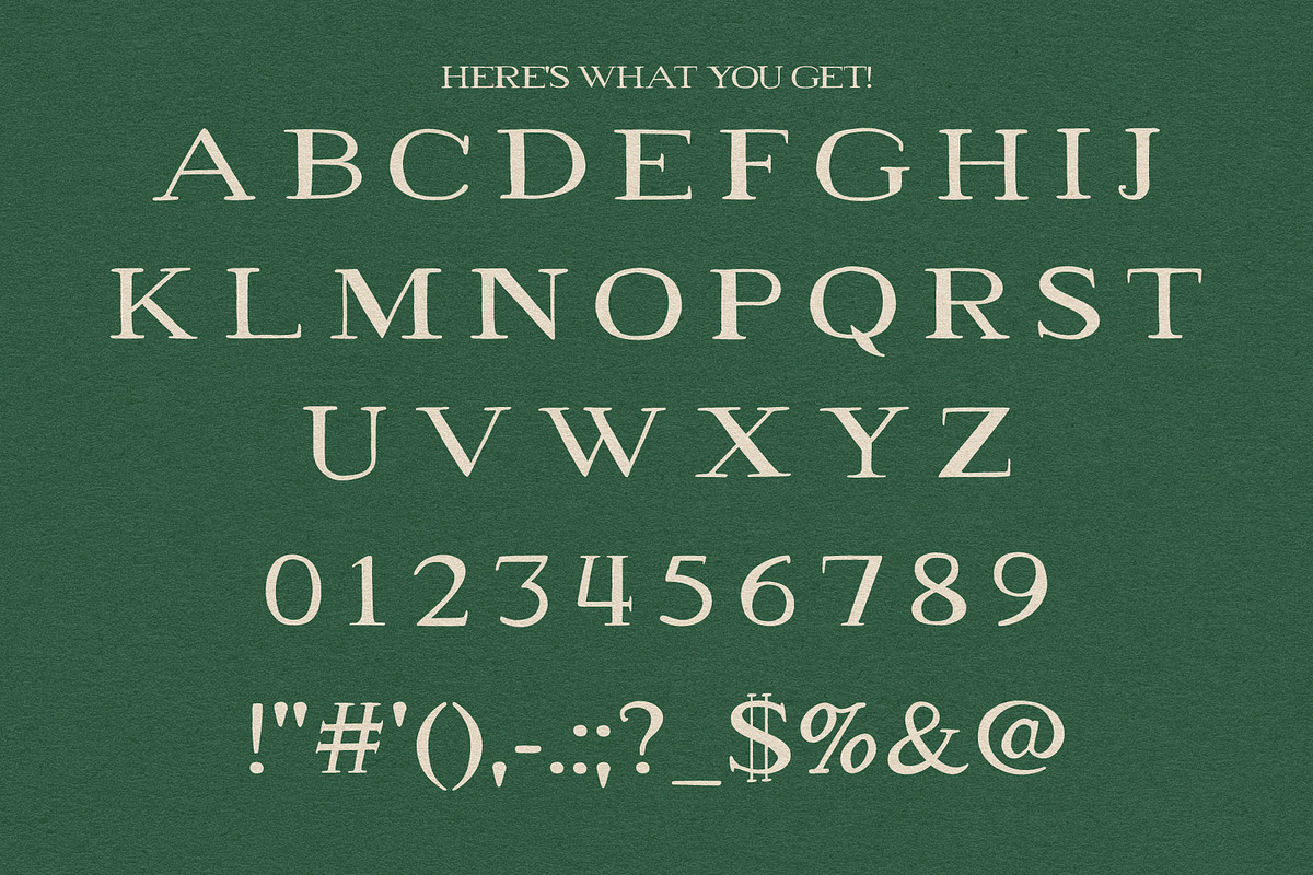 Millionaire, a Serif Font by Eric Pond Designs (Photo 2 of 4)