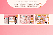 Boho logo design, Canva Branding Kit, a Branding & Logo Template by Kurly Creative (Thumbnail 11 of 12)