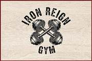 10 Vintage Gym Fitness Badge Logo, a Sport Illustration by Artivon (Thumbnail 10 of 11)