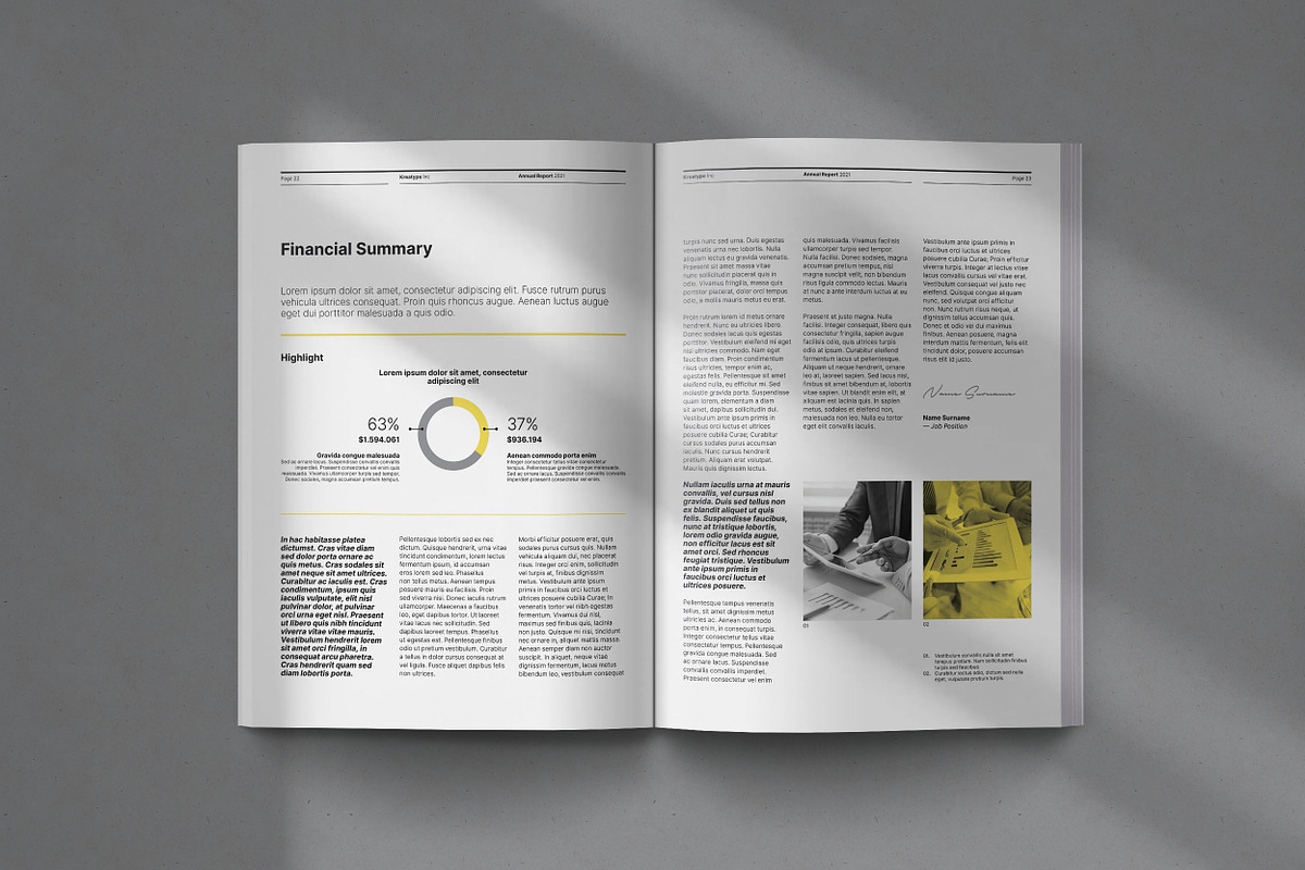 Kreatype Annual Report, a Brochure Template by Kreatype Studio (Photo 12 of 17)