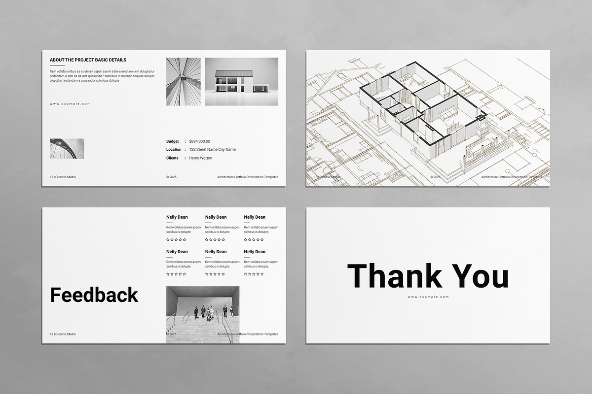 Architecture Portfolio Presentation, a Presentation Template by E-Type (Photo 6 of 6)