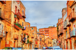 Traditional buildings in Agrigento, Sicily, Italy, an Architecture Photo by Leonid Andronov