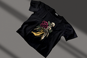 Skull with Roses and Bananas, an Object Illustration by nomlimo.com (Thumbnail 2 of 3)