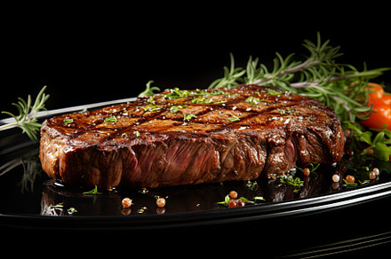 Delicious grilled pork beef steaks, a Background Photo by Pixeness