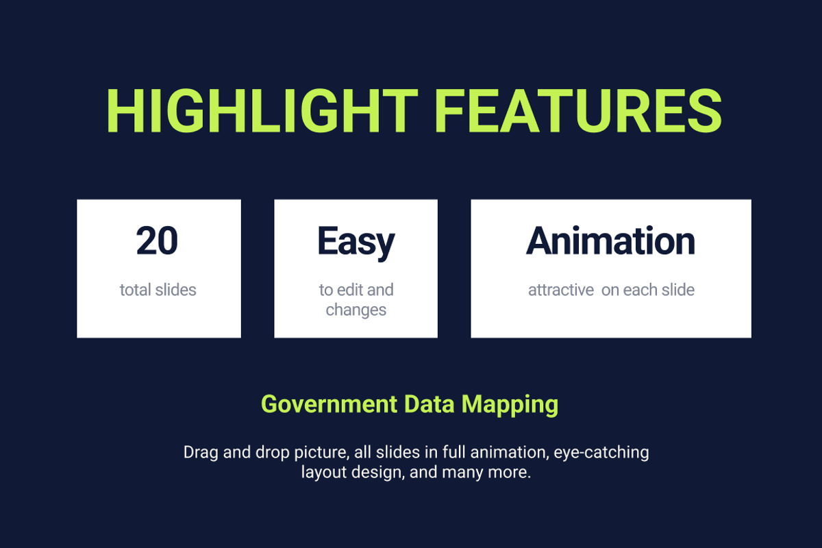 Government Data Mapping PowerPoint, a Presentation Template by Loin Studio (Photo 2 of 4)