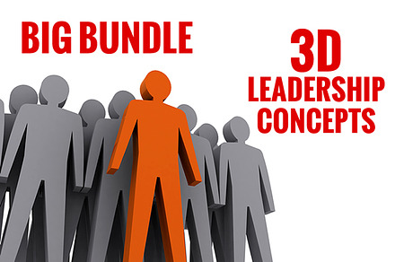 Big bundle of 3D leadership concepts
