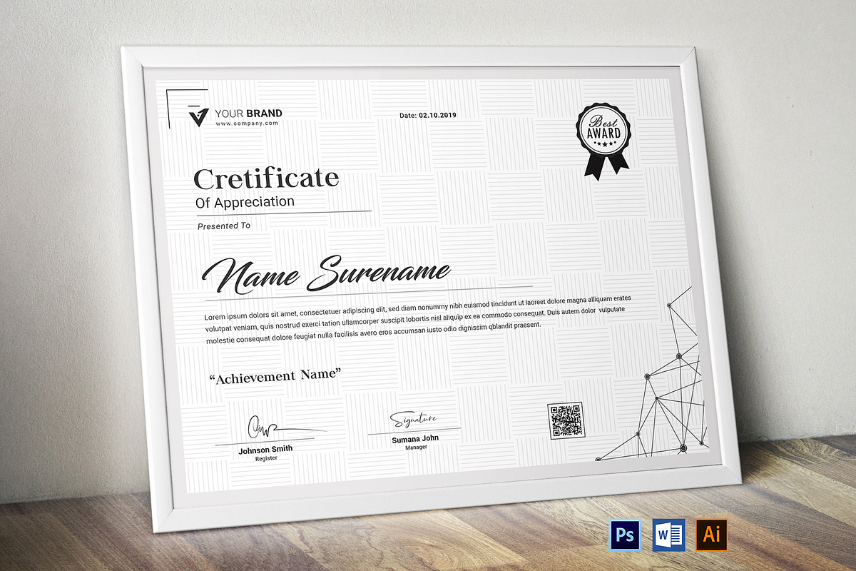 Certificate, a Stationery Template by CreativeZoom (Photo 1 of 5)